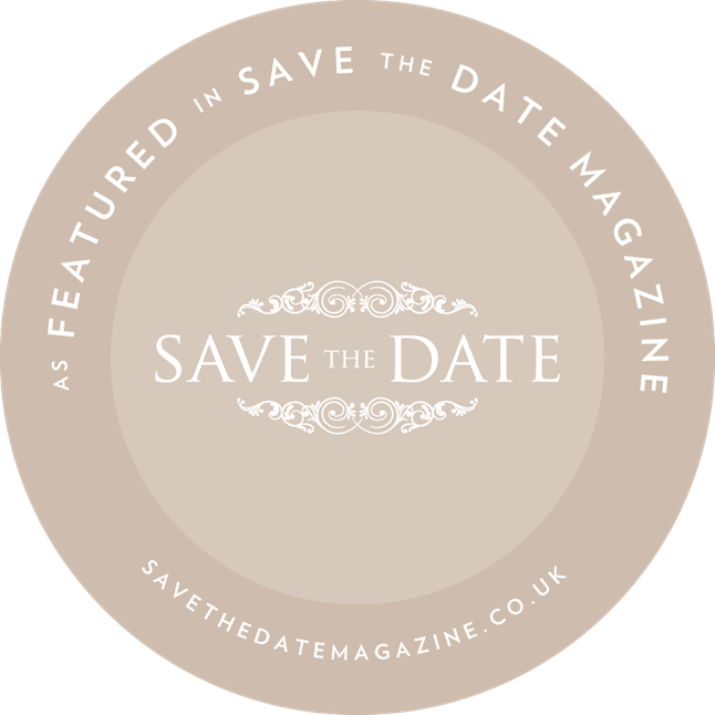 As featured in Save the Date Magazine - Website Sticker